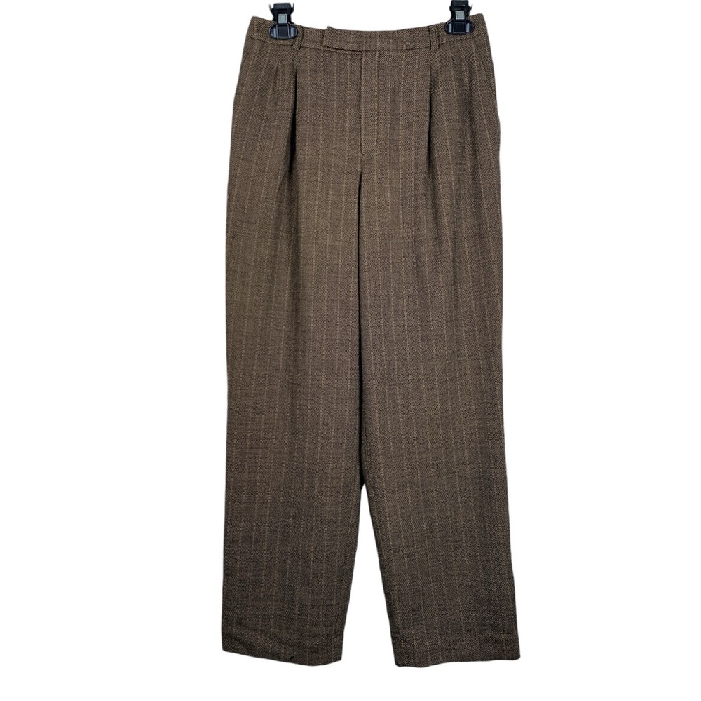 Dana Buchman Brown Plaid Trousers